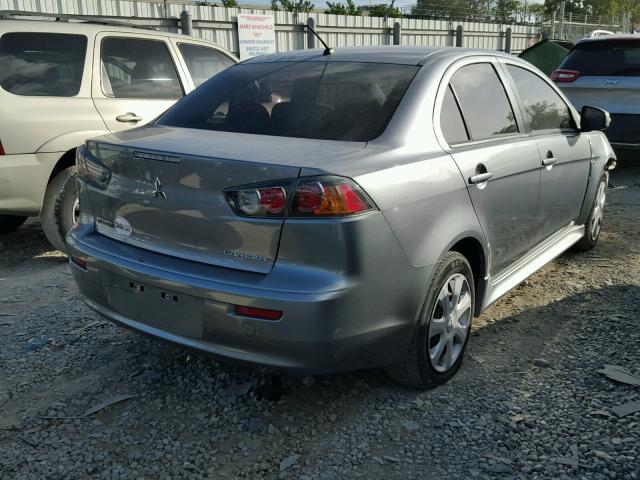 JA32U2FU1FU009034 - 2015 MITSUBISHI LANCER ES GRAY photo 4