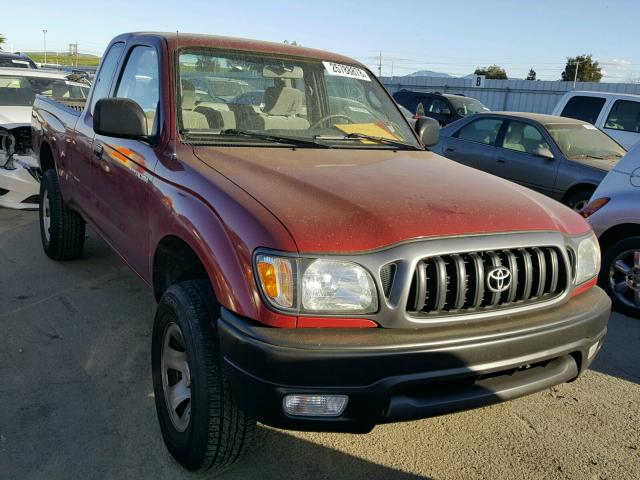 5TESN92N82Z125774 - 2002 TOYOTA TACOMA XTR RED photo 1