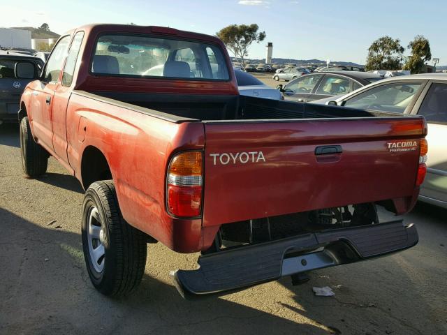 5TESN92N82Z125774 - 2002 TOYOTA TACOMA XTR RED photo 3