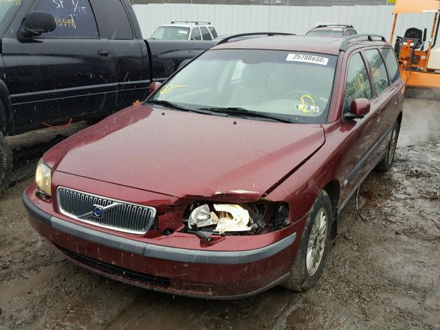 YV1SW61T642410034 - 2004 VOLVO V70 RED photo 2