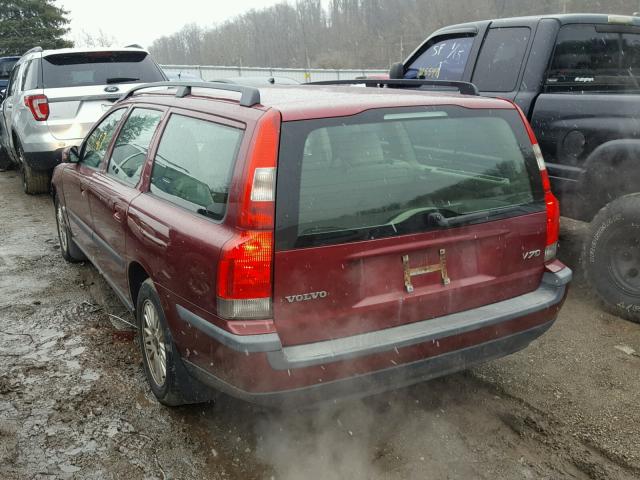 YV1SW61T642410034 - 2004 VOLVO V70 RED photo 3