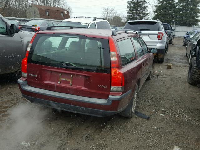 YV1SW61T642410034 - 2004 VOLVO V70 RED photo 4