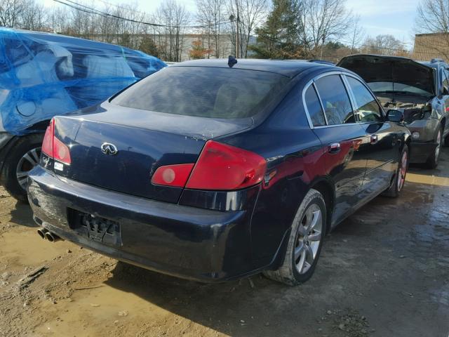 JNKCV51F86M600960 - 2006 INFINITI G35 BLUE photo 4