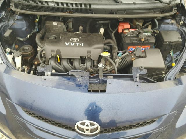 JTDBT923781229728 - 2008 TOYOTA YARIS BLUE photo 7