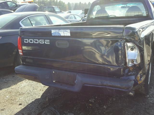 1B7FL26X9XS109556 - 1999 DODGE DAKOTA BLUE photo 9