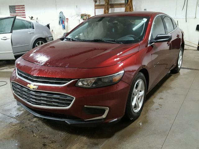 1G1ZB5STXGF239125 - 2016 CHEVROLET MALIBU LS ბურგუნდია ფოტო 2