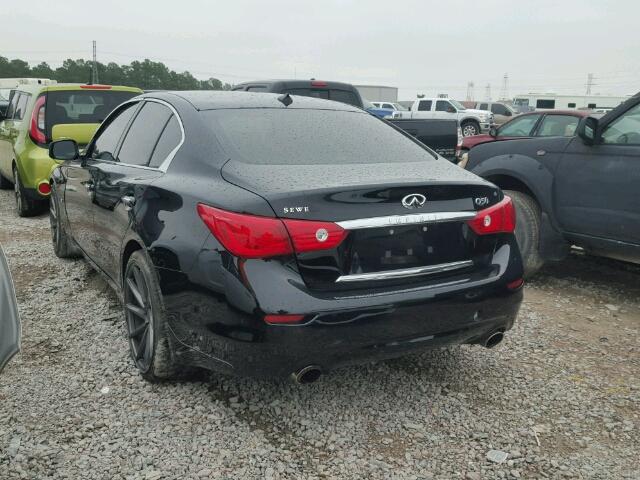 JN1BV7AP3FM350144 - 2015 INFINITI Q50 BASE BLACK photo 3