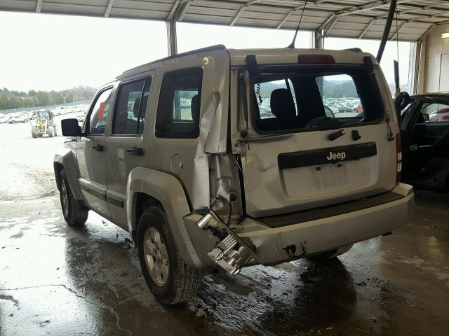 1J4PP2GK2BW517033 - 2011 JEEP LIBERTY SP SILVER photo 3