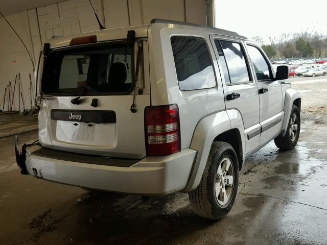 1J4PP2GK2BW517033 - 2011 JEEP LIBERTY SP SILVER photo 4