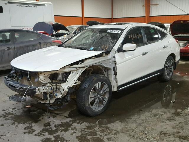 5J6TF2H54DL800158 - 2013 HONDA CROSSTOUR WHITE photo 2