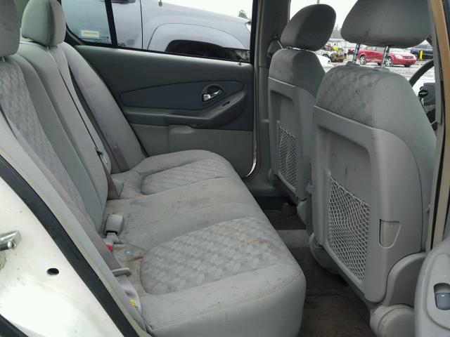 1G1ZT52875F308343 - 2005 CHEVROLET MALIBU LS თეთრი ფოტო 6