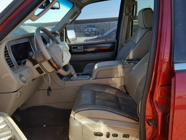 5LMFU27567LJ20799 - 2007 LINCOLN NAVIGATOR წითელი ფოტო 5