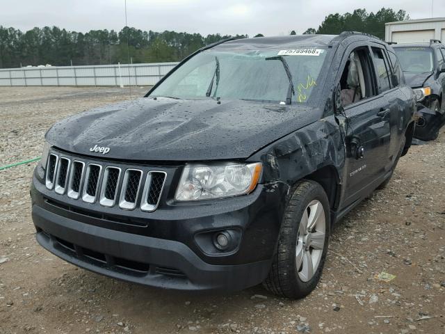 1C4NJCBB5CD550701 - 2012 JEEP COMPASS SP BLACK photo 2
