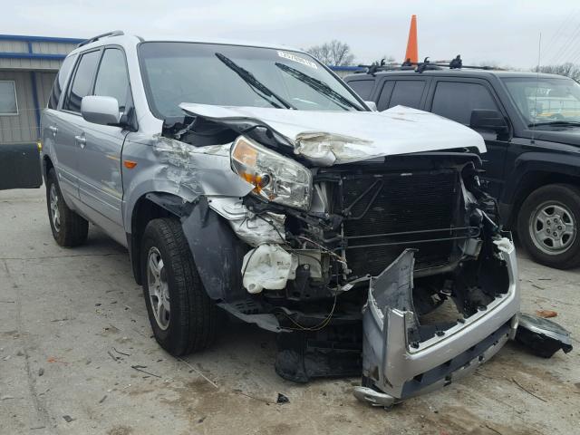 5FNYF284X6B047924 - 2006 HONDA PILOT EX SILVER photo 1