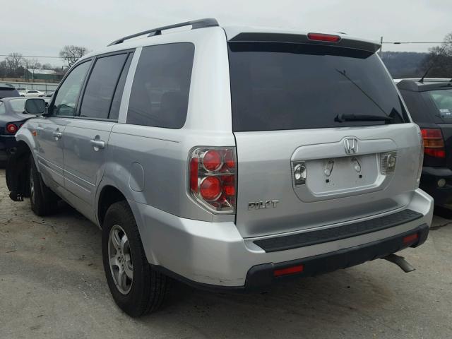 5FNYF284X6B047924 - 2006 HONDA PILOT EX SILVER photo 3