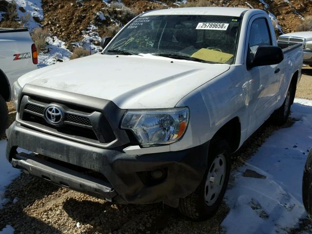 5TFNX4CNXEX040018 - 2014 TOYOTA TACOMA WHITE photo 2