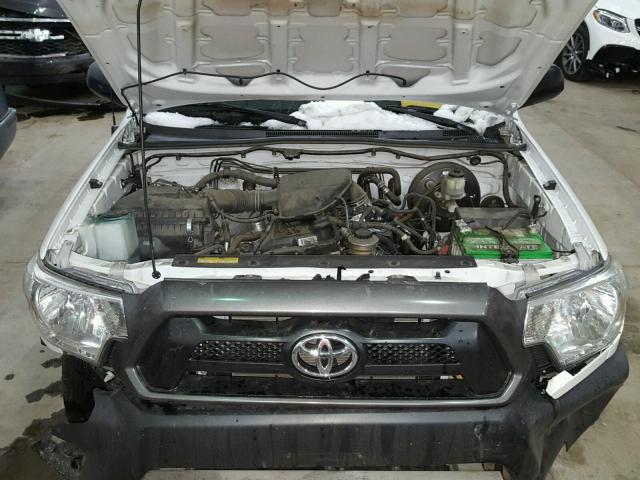 5TFNX4CNXEX040018 - 2014 TOYOTA TACOMA WHITE photo 7