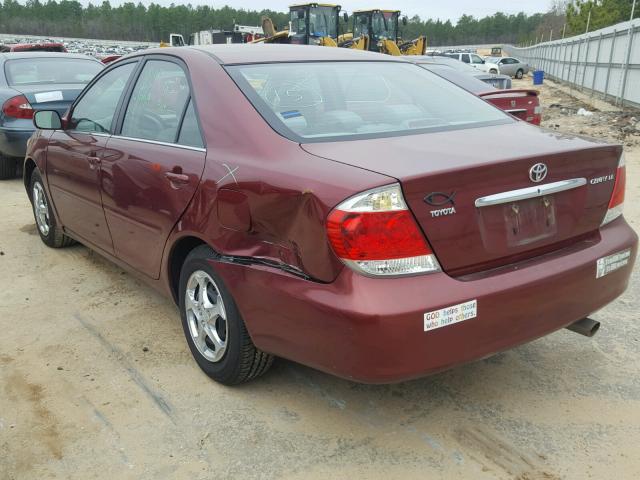 4T1BE32K56U144733 - 2006 TOYOTA CAMRY LE MAROON photo 3