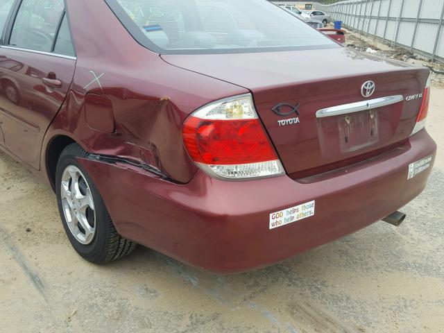 4T1BE32K56U144733 - 2006 TOYOTA CAMRY LE MAROON photo 9