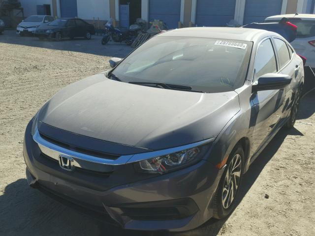 19XFC2F72HE208482 - 2017 HONDA CIVIC EX ნაცრისფერი ფოტო 2