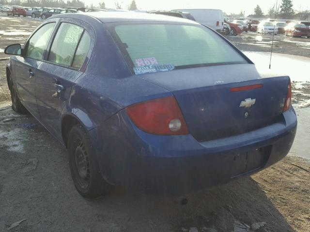 1G1AK52F457575013 - 2005 CHEVROLET COBALT BLUE photo 3