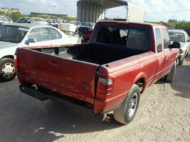 1FTYR44E13PA95024 - 2003 FORD RANGER SUP RED photo 4