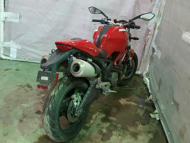 ZDM1RADN1EB075960 - 2014 DUCATI MONSTER 69 RED photo 4