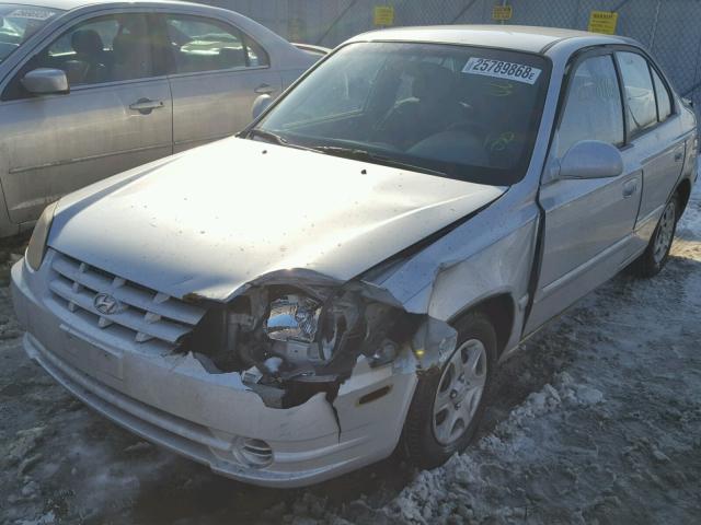 KMHCG45C73U477066 - 2003 HYUNDAI ACCENT GL SILVER photo 2