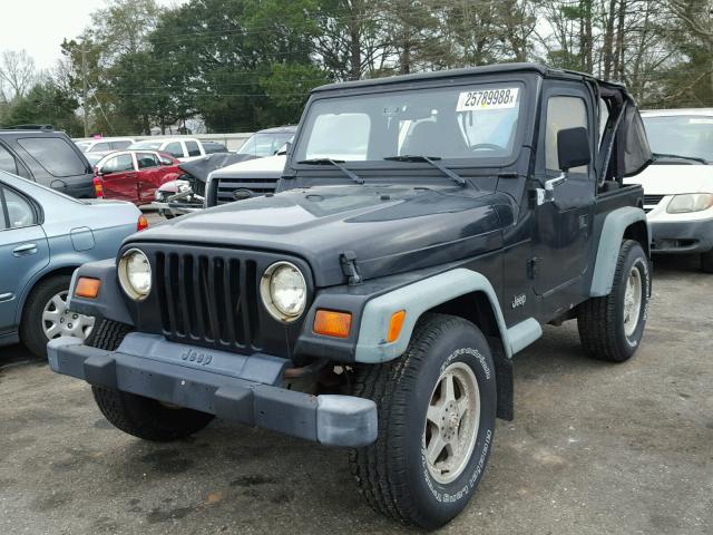 1J4FY29PXWP733438 - 1998 JEEP WRANGLER / BLACK photo 2