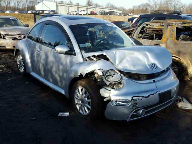 3VWCK31C24M409263 - 2004 VOLKSWAGEN NEW BEETLE SILVER photo 1