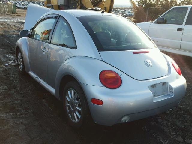 3VWCK31C24M409263 - 2004 VOLKSWAGEN NEW BEETLE SILVER photo 3