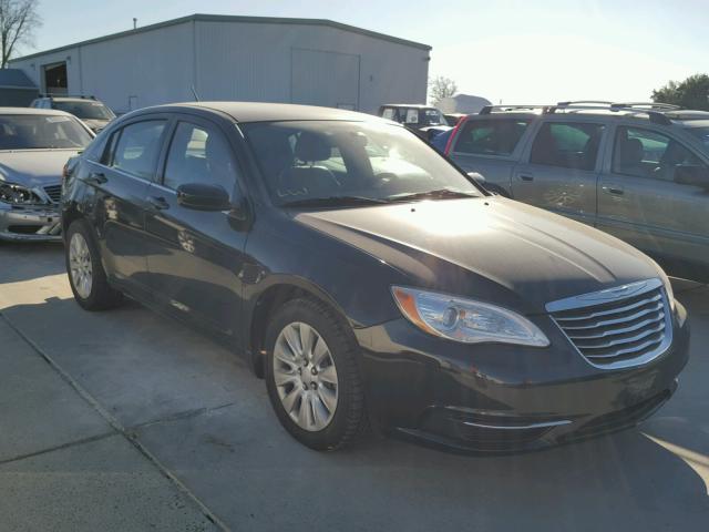 1C3CCBAB1CN189737 - 2012 CHRYSLER 200 LX BLACK photo 1