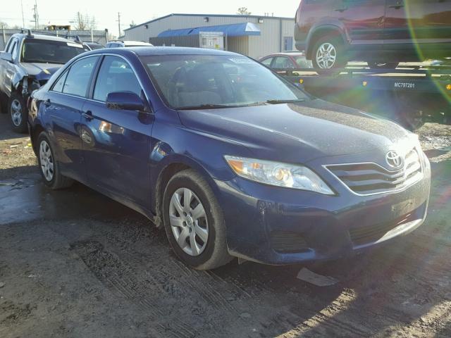 4T1BF3EK8BU645408 - 2011 TOYOTA CAMRY BASE BLUE photo 1