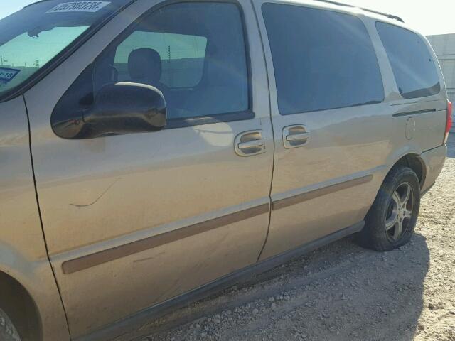 1GNDV23L15D234837 - 2005 CHEVROLET UPLANDER L 奶油色 照片 9