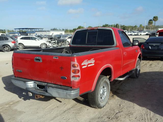 1FTRF18L3XNA88162 - 1999 FORD F150 RED photo 4