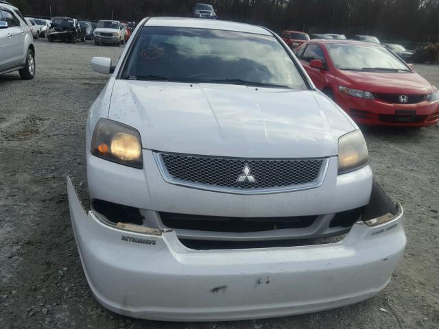 4A32B2FF4AE012759 - 2010 MITSUBISHI GALANT FE WHITE photo 9