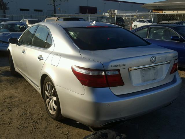 JTHBL46F375050423 - 2007 LEXUS LS 460 SILVER photo 3