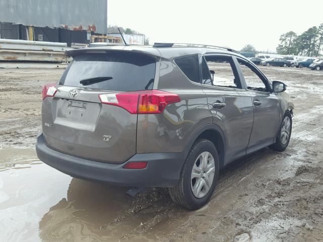 2T3BFREV1FW282766 - 2015 TOYOTA RAV4 LE GRAY photo 4