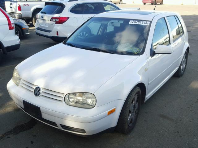 WVWGH21J3YW521314 - 2000 VOLKSWAGEN GOLF GLS WHITE photo 2