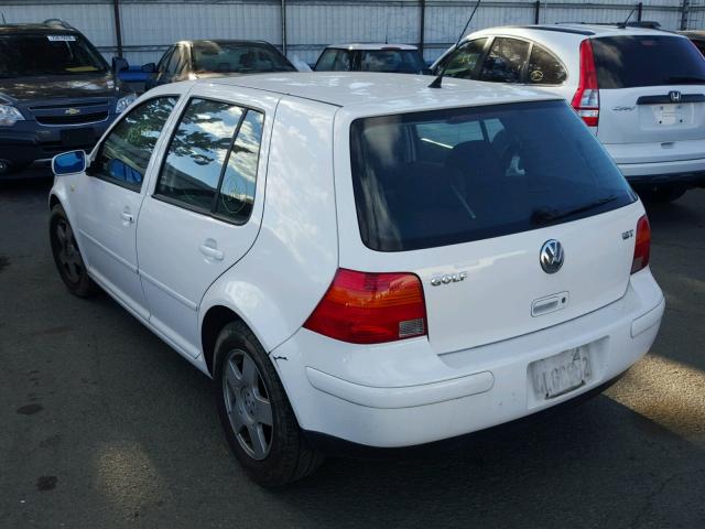 WVWGH21J3YW521314 - 2000 VOLKSWAGEN GOLF GLS WHITE photo 3