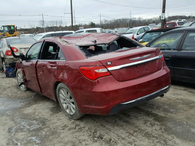 1C3CCBBB4EN151372 - 2014 CHRYSLER 200 TOURIN RED photo 3