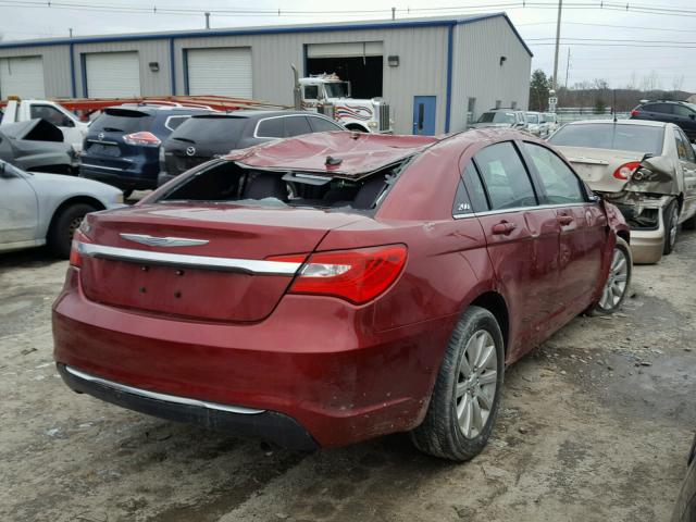 1C3CCBBB4EN151372 - 2014 CHRYSLER 200 TOURIN RED photo 4