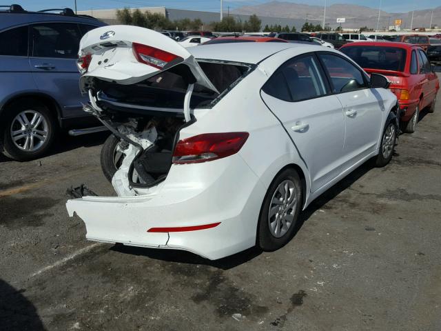 5NPD74LF2JH261770 - 2018 HYUNDAI ELANTRA SE WHITE photo 4