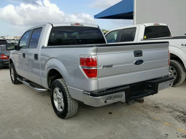 1FTEW1C81AKA67322 - 2010 FORD F150 SUPER SILVER photo 3