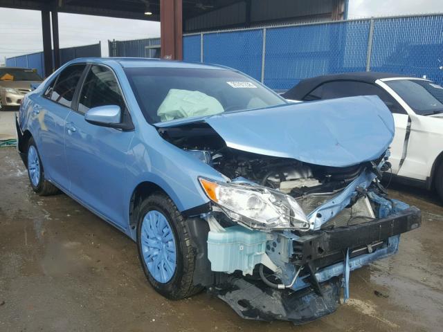 4T1BF1FK8EU739196 - 2014 TOYOTA CAMRY L BLUE photo 1