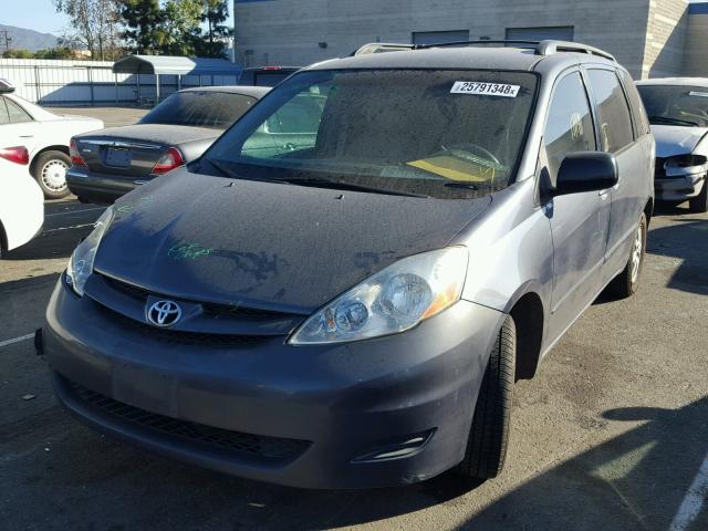 5TDZA23CX6S544341 - 2006 TOYOTA SIENNA CE BLUE photo 2