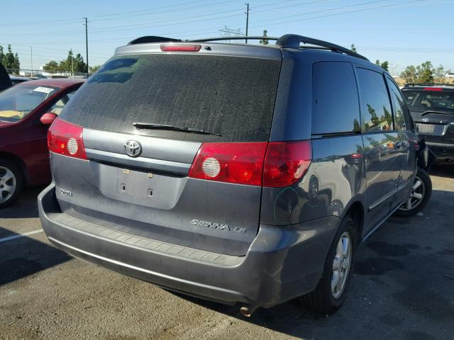 5TDZA23CX6S544341 - 2006 TOYOTA SIENNA CE BLUE photo 4