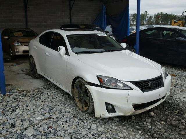 JTHBF5C21B5143769 - 2011 LEXUS IS 250 WHITE photo 1