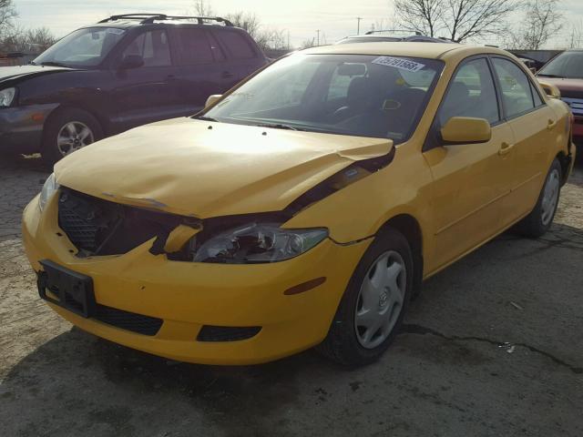 1YVFP80C635M10852 - 2003 MAZDA 6 I YELLOW photo 2