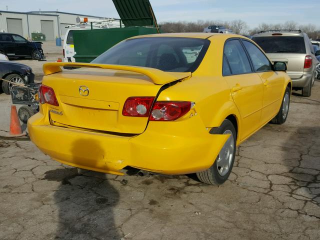 1YVFP80C635M10852 - 2003 MAZDA 6 I YELLOW photo 4